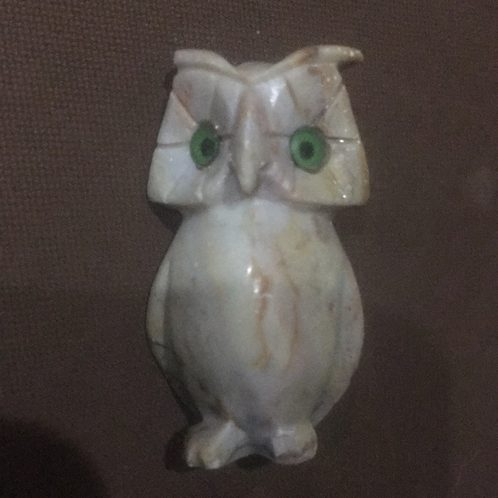 Miniature Hand Carved  Owl